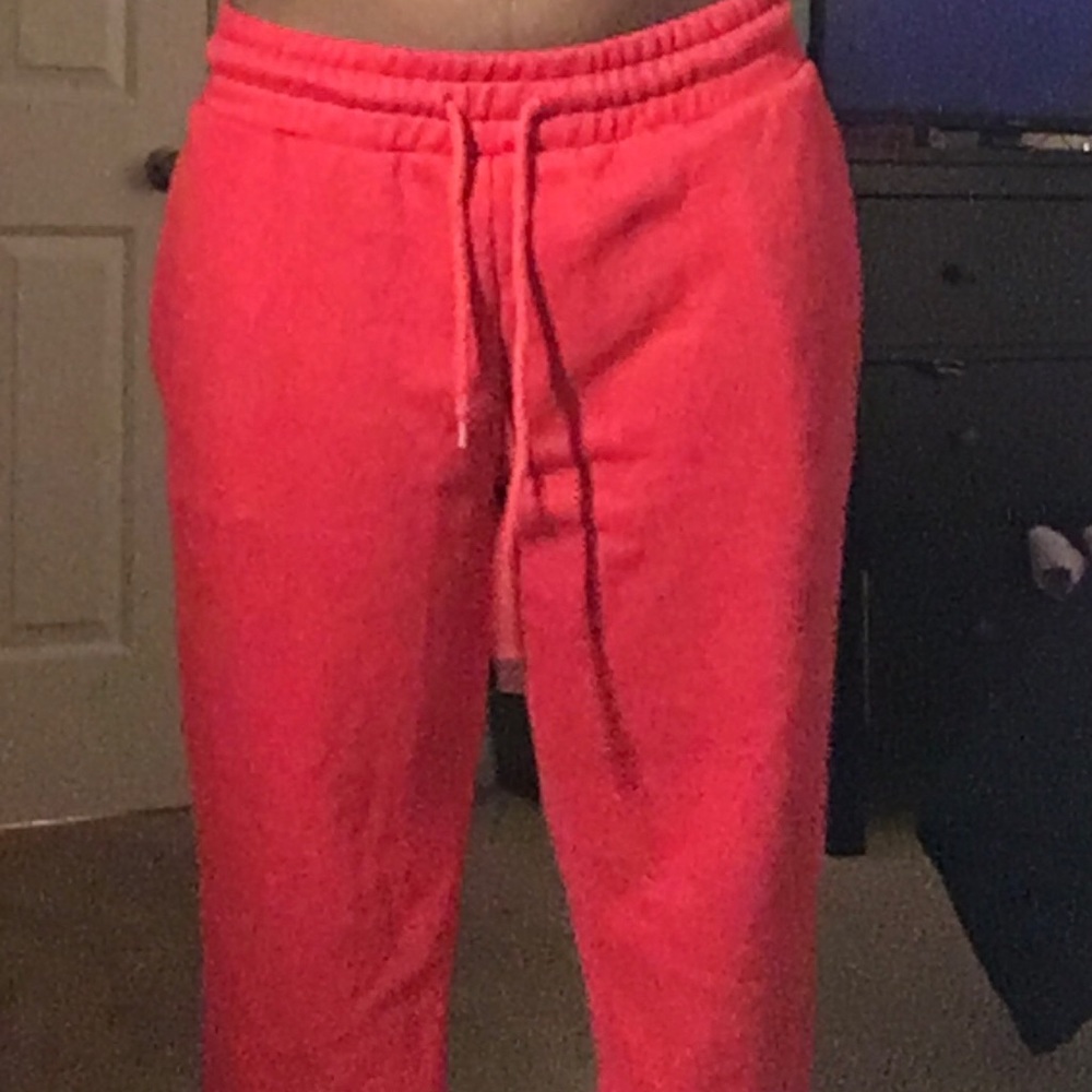 red feminista sweatpants